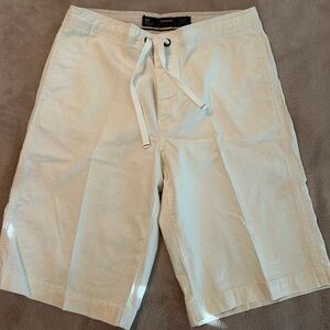 Express Men’s White Athletic Drawstring Shorts